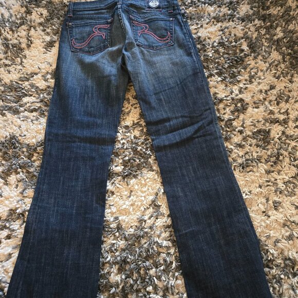 Rock & Republic Kasandra Bootcut Jeans Dark Wash Denim Size 26 EUC - Picture 3 of 5